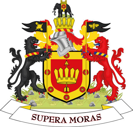 Coat of arms of the METROPOLITAN BOROUGH OF BOLTON, GREATER MANCHESTERのイラスト素材