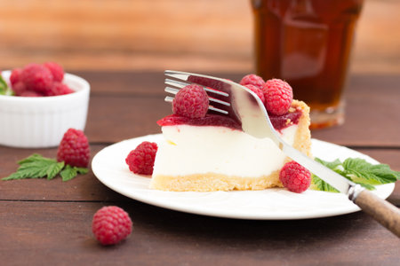 milk chocolate dessert in glassの写真素材