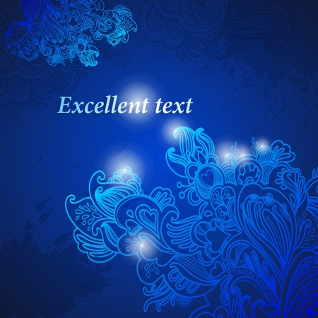 Abstract floral ornament with many details  Excellent background for your greeting cardのイラスト素材