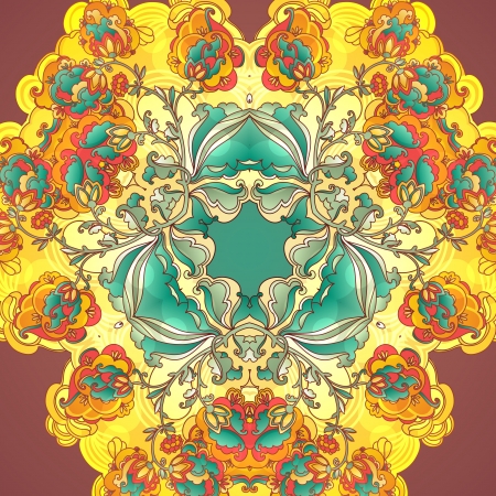 card or invitation with abstract floral background のイラスト素材