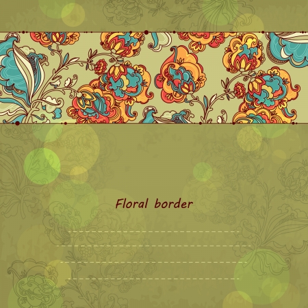 Hand Drawn floral ornaments. vector backgroundのイラスト素材