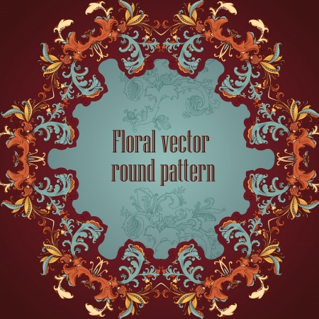 Abstract floral ornament with many details  Excellent background for your greeting card のイラスト素材