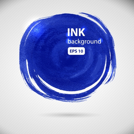 Watercolor banner with copy space  Vector round  illustration のイラスト素材