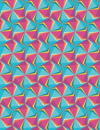 hexagon geometric saemless background.  Retro hipster blue violet color backgrounds. greeting cardのイラスト素材