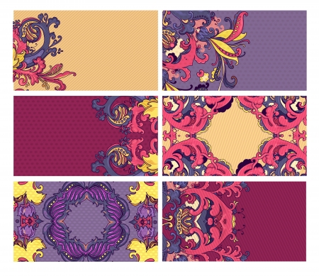 Colorful Horizontal Business Cardsのイラスト素材