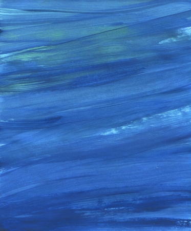 blue paint raster background. yellow brash strokes textureの写真素材