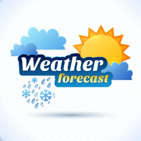 weather forecast illustrationのイラスト素材