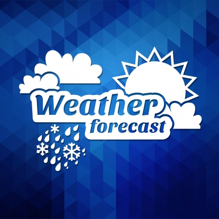weather forecast illustrationのイラスト素材