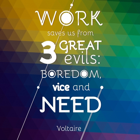 Typographical Background Illustration with quote of Voltaireのイラスト素材