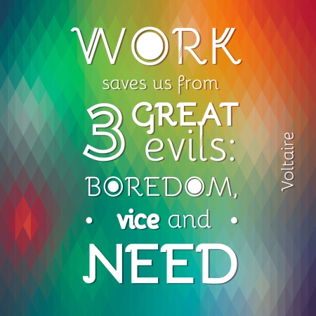 Typographical Background Illustration with quote of Voltaireのイラスト素材