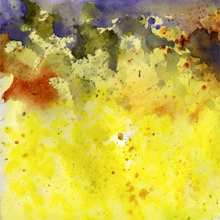 Green watercolor background texture with streaks. Abstract hand painted backgrounds. Watercolor composition.のイラスト素材