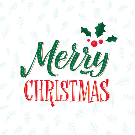Merry Christmas text design.のイラスト素材