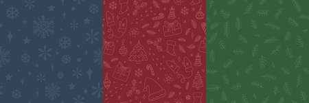 Christmas seamless patternのイラスト素材