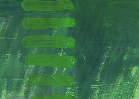 Green Paint raster background. white brash strokes textureの写真素材