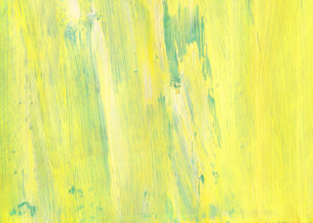 Yellow paint raster background. yellow brash strokes texture.の写真素材