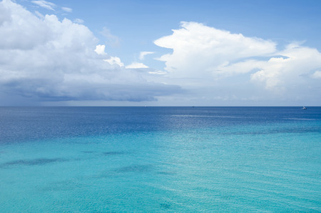 Indian ocean. Clouds over the sea. Zanzibar, Tansaniaの写真素材