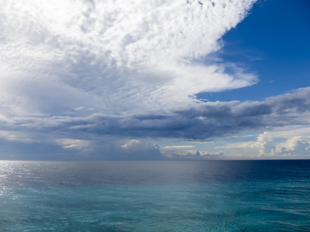 Clouds over the sea. Zanzibar, Tansaniaの写真素材