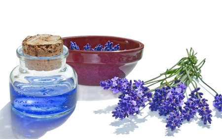 Lavender and body gel isolatedの写真素材