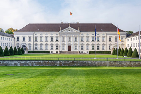 Berlin, Germany - October 20, 2020: Bellevue Palace, the first Neoclassical building in Germany, the official residence of the President of Germanyのeditorial素材