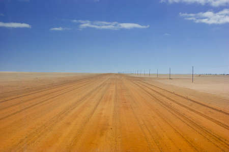 Empty road in Namibiaの写真素材
