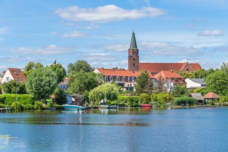 Brandenburg an der Havel, Germany - June 14, 2022: Dominsel (Cathedral Island), the historic heart of the town with its oldest edifice: the St. Peter and Paul Cathedralのeditorial素材