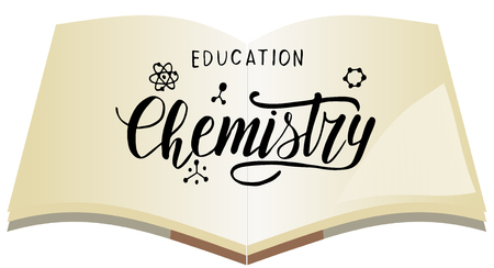 Lettering Drawings of chemistryの写真素材