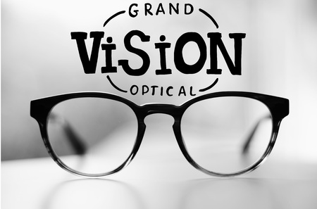 Lettering illustration on the background of Visionの写真素材