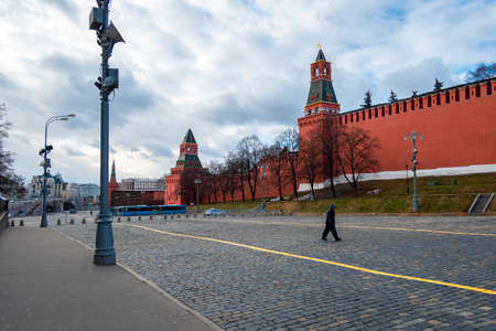 MOSCOW, RUSSIA - FEBRUARY 29, 2020: Moscow Kremlin in center city on Red Square, Moscow, Russiaのeditorial素材