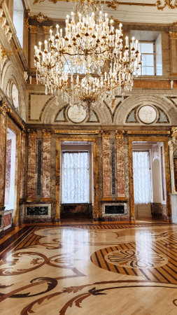 Saint-Petersburg, Russia - March 23, 2023: Russian Museum, Marble Palace showrooms, St Petersburg, Russia.のeditorial素材