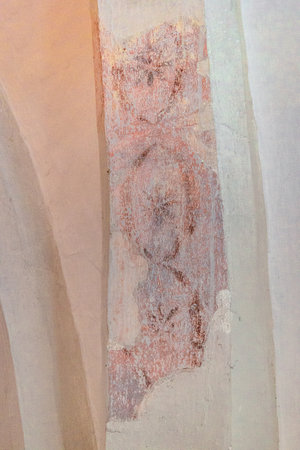 Landshut, Germany - July 24, 2023: Trausnitz castle inside. Halls and galleries of museum with paintings, frescoes and exhibits. Beautiful room interiors. Landshut, Germany.のeditorial素材