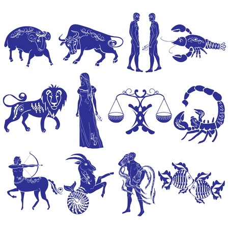 Zodiac Signsのイラスト素材