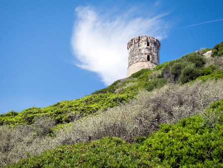 Tower in Corsicaの写真素材