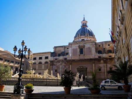 Piazza Pretoria, Palermoのeditorial素材