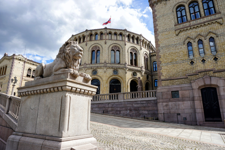 Parliament of Norwayの写真素材