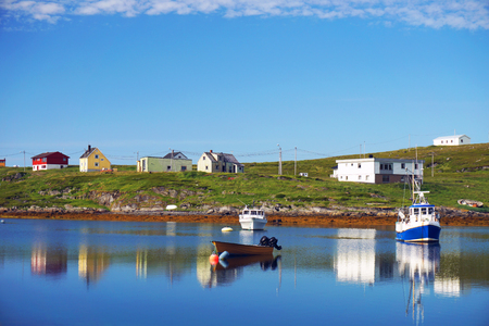 Fishing village in Norwayの写真素材