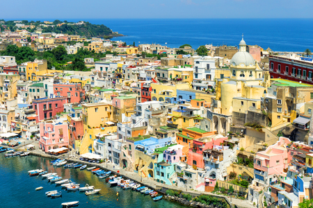 Procida island in Italyの写真素材