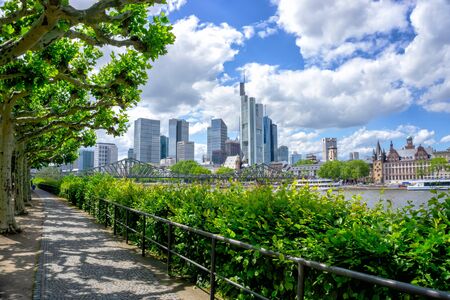 Frankfurt financial district skyline