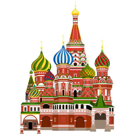 Cathedral of Vasily the Blessedのイラスト素材