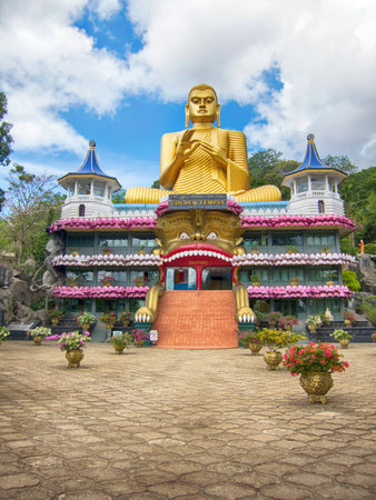Dambulla cave temple, Sri Lankaの写真素材