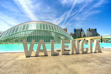 Futuristic cityscape, Valencia, Spainの写真素材