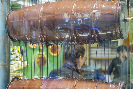 Dark chocolate productionの写真素材