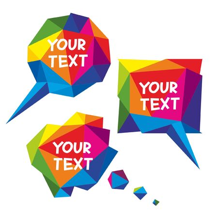 vector color clouds in modern styleのイラスト素材