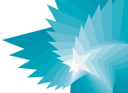 Vector pattern of abstract stars. For holiday packaging, cards, web, posters, social networks, wall and window decor, Abstract blue background. Vector illustration.のイラスト素材