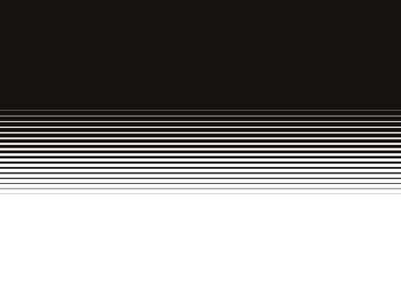 Vector transition from black to white with straight horizontal lines. Abstract modern pattern. Vector background.のイラスト素材