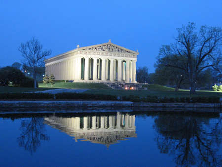Parthenon Reflectionの写真素材