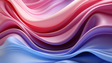 abstract colorful background with smooth wavy lines in pink and blue colorsの素材