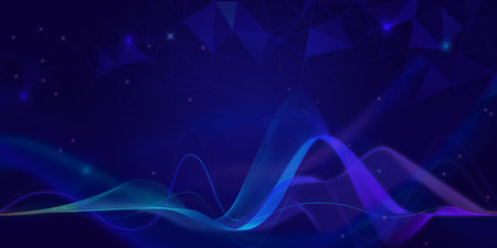 Network security, data transfer, cyberspace, big data, on dark blue abstract cyberspace background....