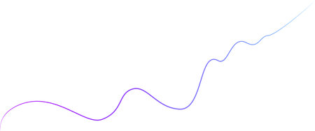 abstract wavy line on a white background for web or graphic design, UI/UX design. Neon gradient fill, isolateの写真素材