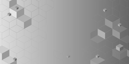 Abstract geometric background with cubic elements and grid for technology design, presentations....