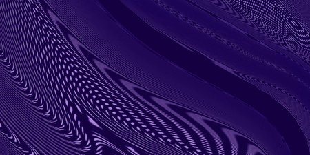 Deep purple wavy abstract background with smooth dotted lines and thin gradients for presentations...